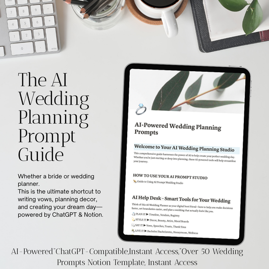 This AI Wedding Planning Prompt Guide Will Save You Hours (and Your Sanity)