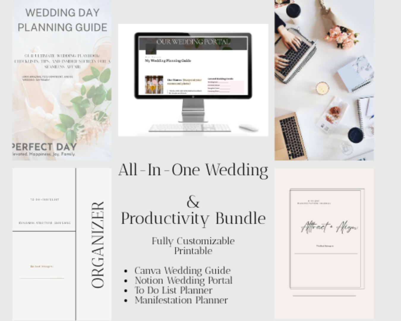 All-in-One Wedding Planning & Life Organizer Bundle