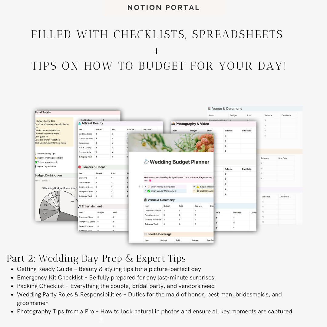 Wedding Budget Planner (Notion Template)