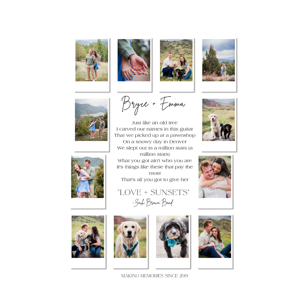 Editable Polaroid-Style Photo Frame Template (Canva)