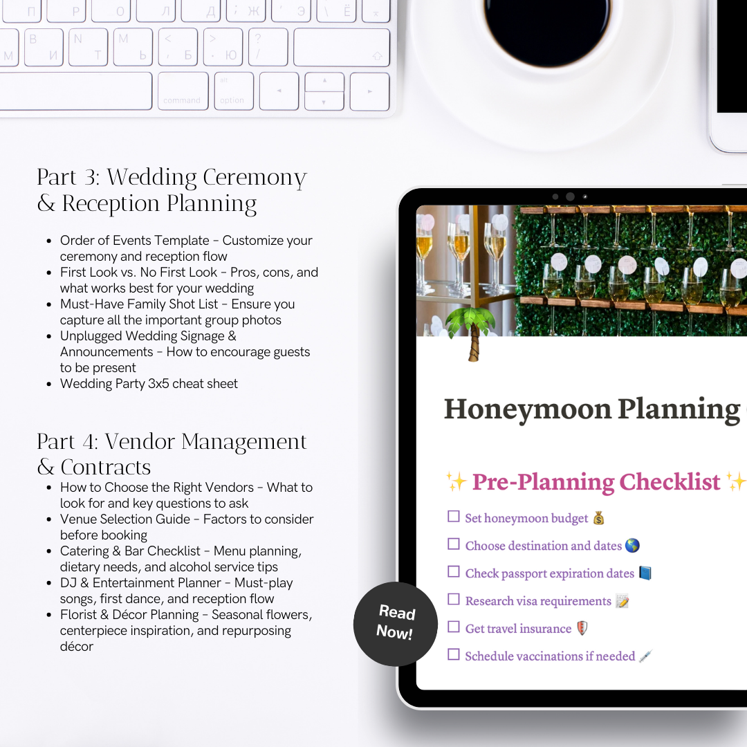 The Wedding Planner: Canva + Notion Edition