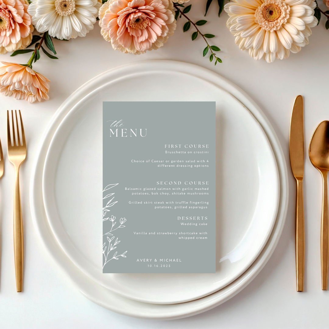 Sage Green Wedding Signage & Stationery Canva Bundle (53 Editable Templates)