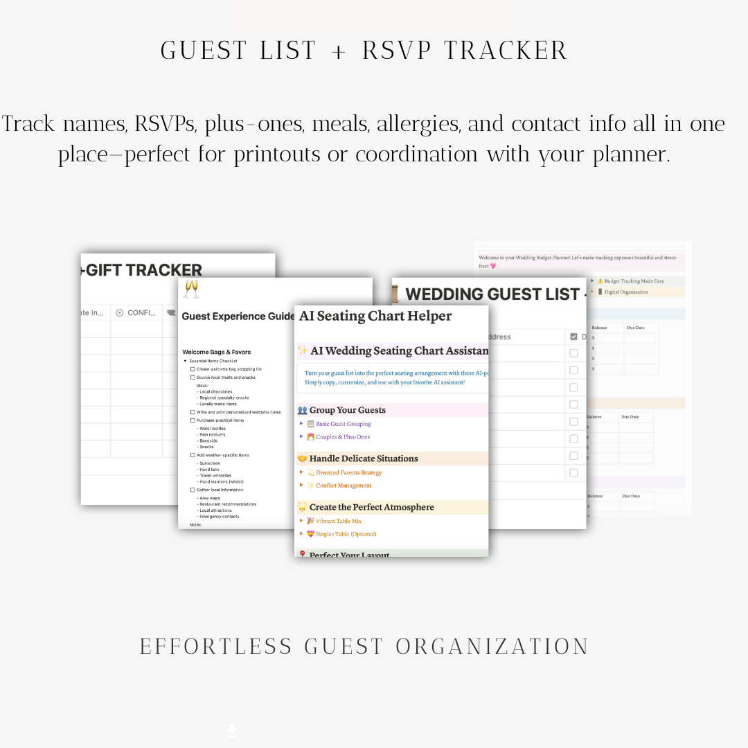The AI Wedding Planning Studio – Smart Notion Template to Organize Every Detail of Your Dream Day