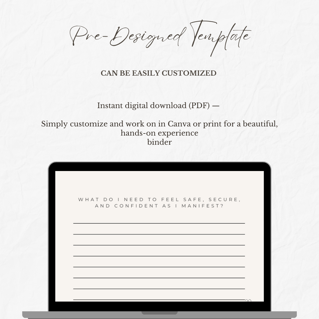 Align + Attract-99-Day Manifestation Planner – Editable Digital Journal (Canva Template)
