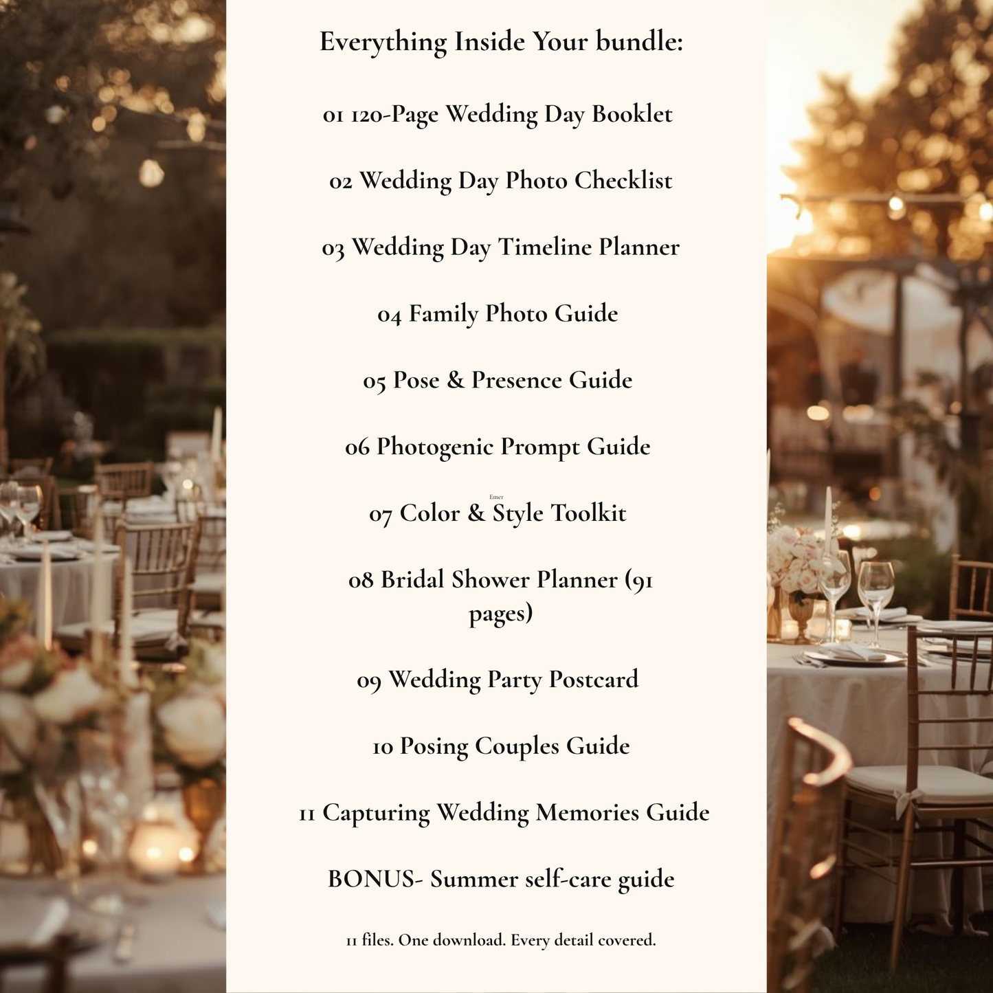 The Wedding Day Prep Bundle — Wedding Day Glow Up-Complete Bride's Preparation Kit (Digital Download)